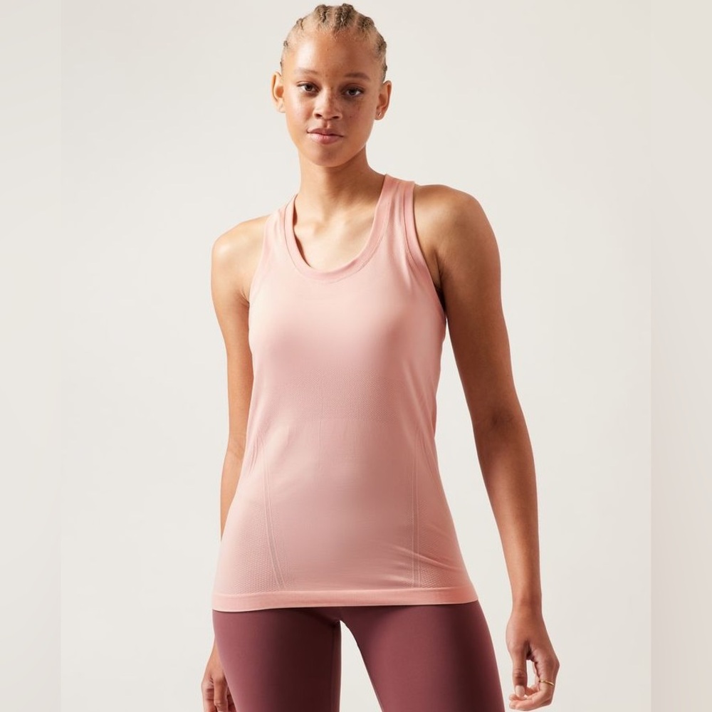 Athleta Seamless Momentum Tank Top (Warm Baby Pink)